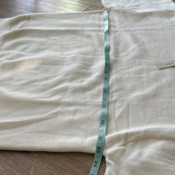 She + Sky Star Sleeve Sweater XL White Pullover Pink Orange Star Knit Top - Picture 5 of 7